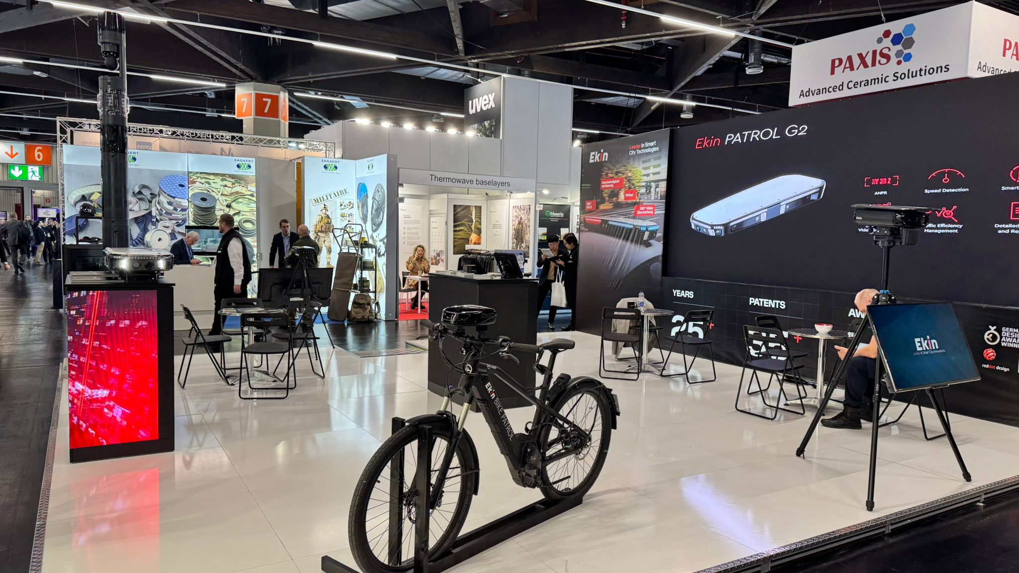 Ekin Bike Patrol and Patrol G2 display at Enforce Tac 2026