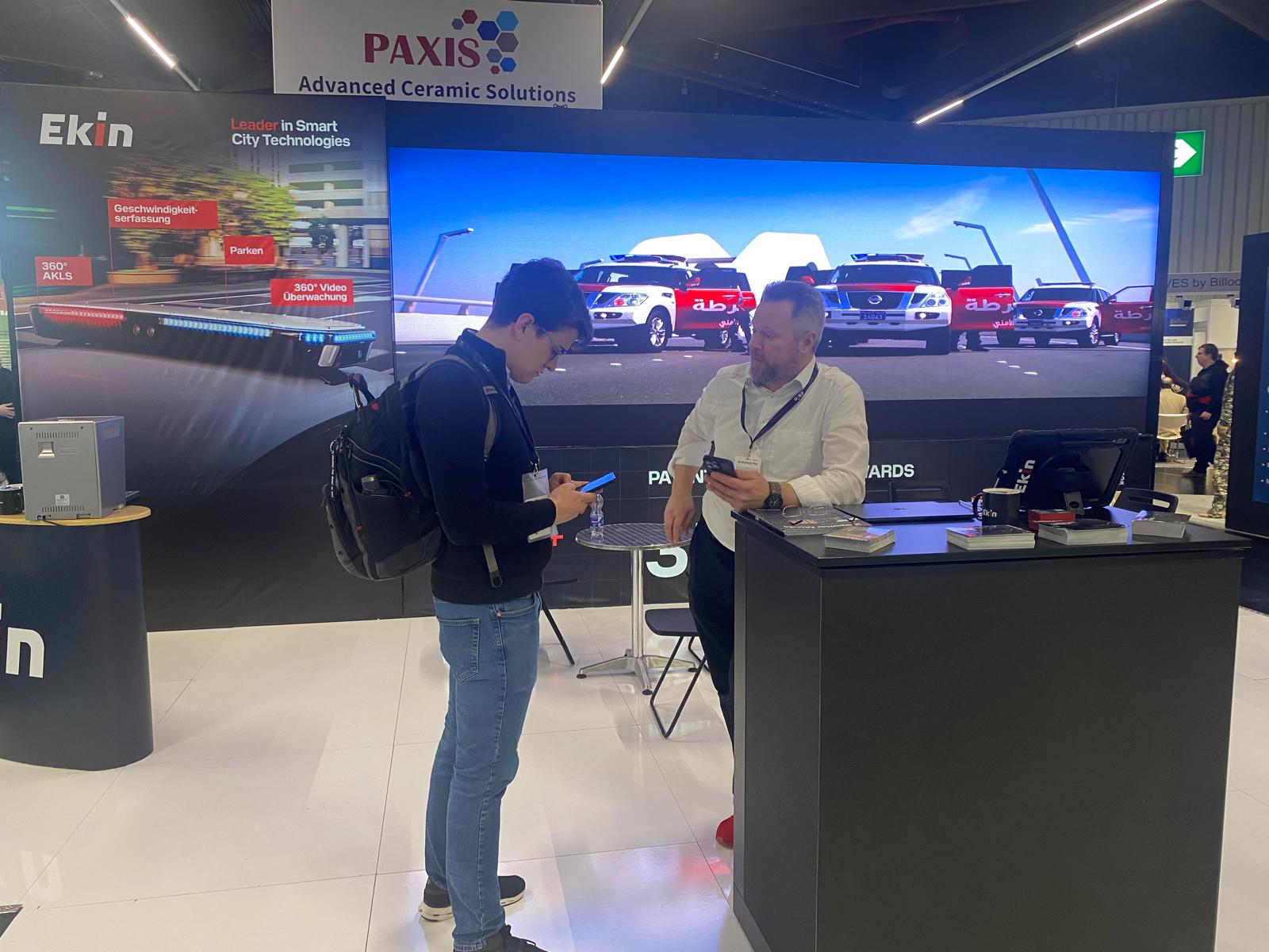 Ekin team meeting visitors at Enforce Tac 2026
